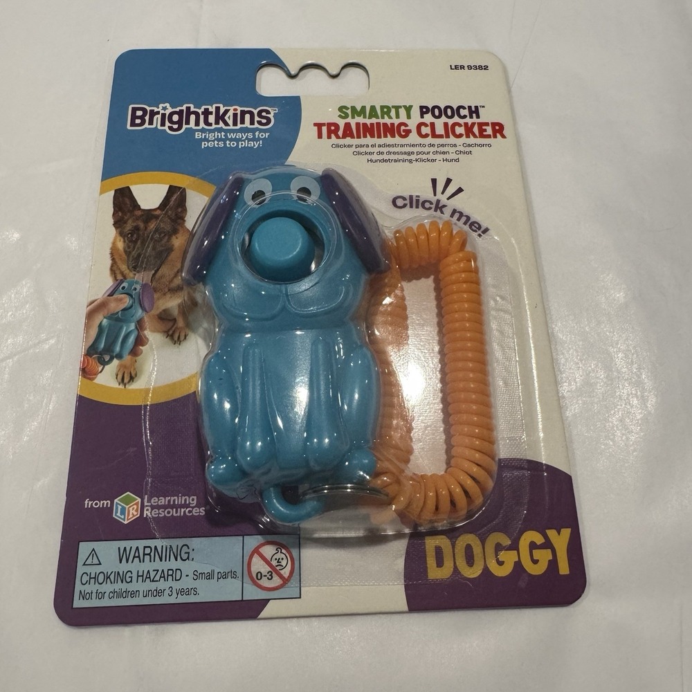 Brightkins Smarty Dog Training Clicker with Wristband, Dog Toy